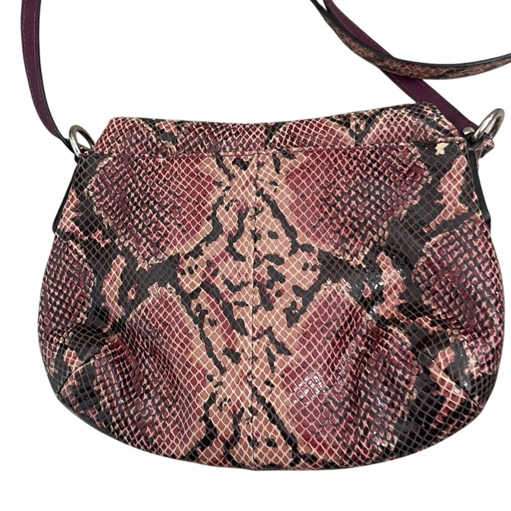 Coach Soho Puple Python Snakeskin Leather Mini Cr… - image 3